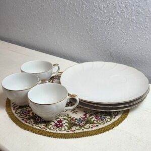 Vintage Laurel Regency China Hostess Snack Set Combo Total of 6 Pieces Set of 3